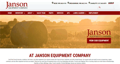 Desktop Screenshot of jansonequipment.com